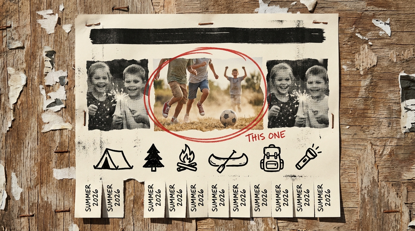 Editorial illustration for: Durham Adventure summer camps: a 2026 field guide