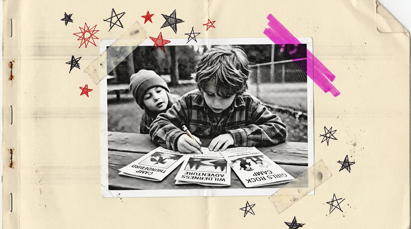 Editorial illustration for: When to register for summer camp in 2026 (timing by camp type)