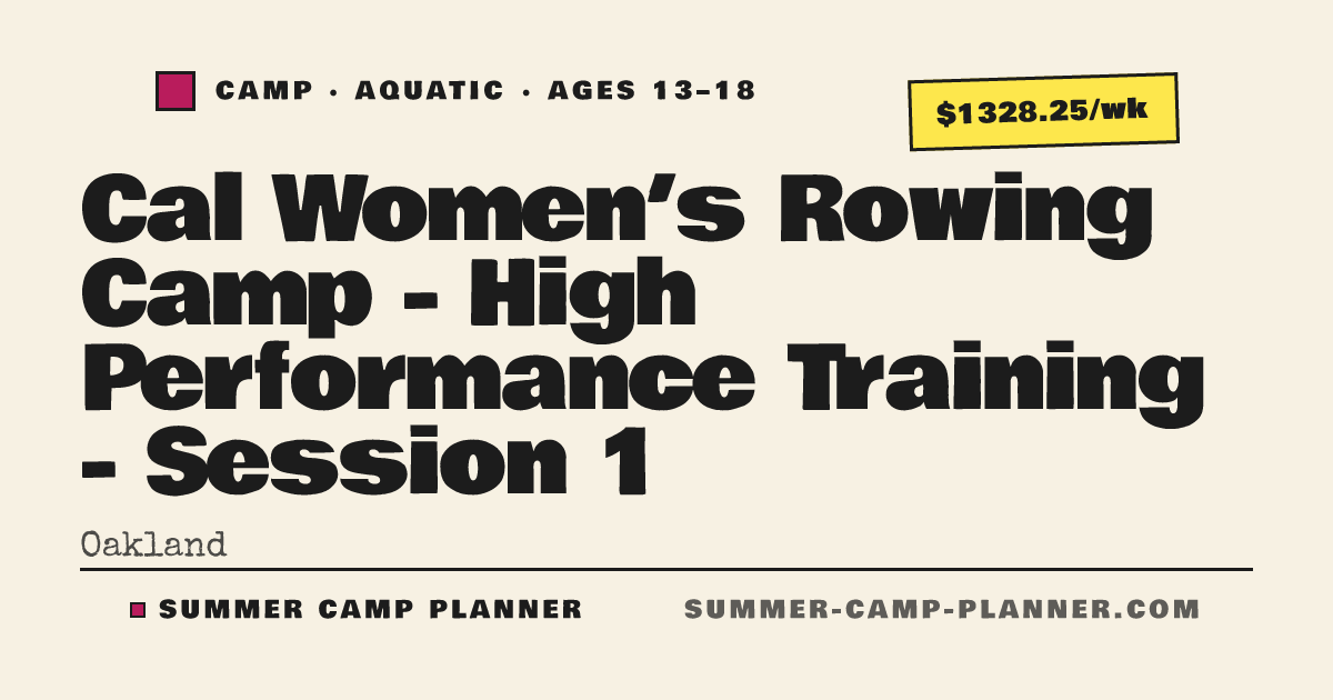 Cal Women’s Rowing Camp - High Performance Training - Session 1