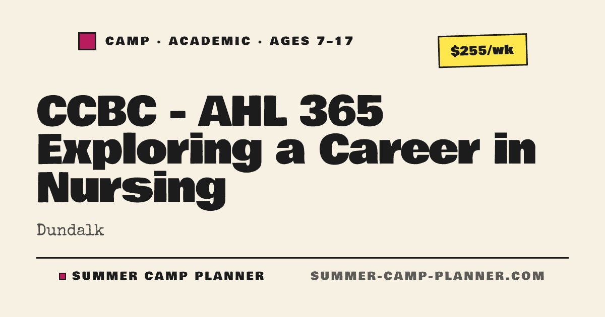 Cbc Nusing Program CCBC - AHL 365 Exploring a Career in Nursing — Academic Camp in Dundalk ...